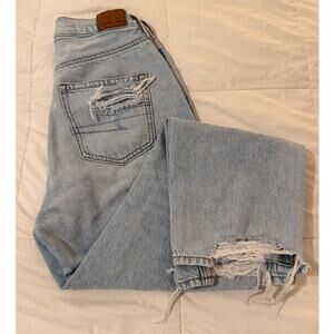 American Eagle Highest Rise ’90s Boyfriend Jeans – Light Wash, Size 4 Regular